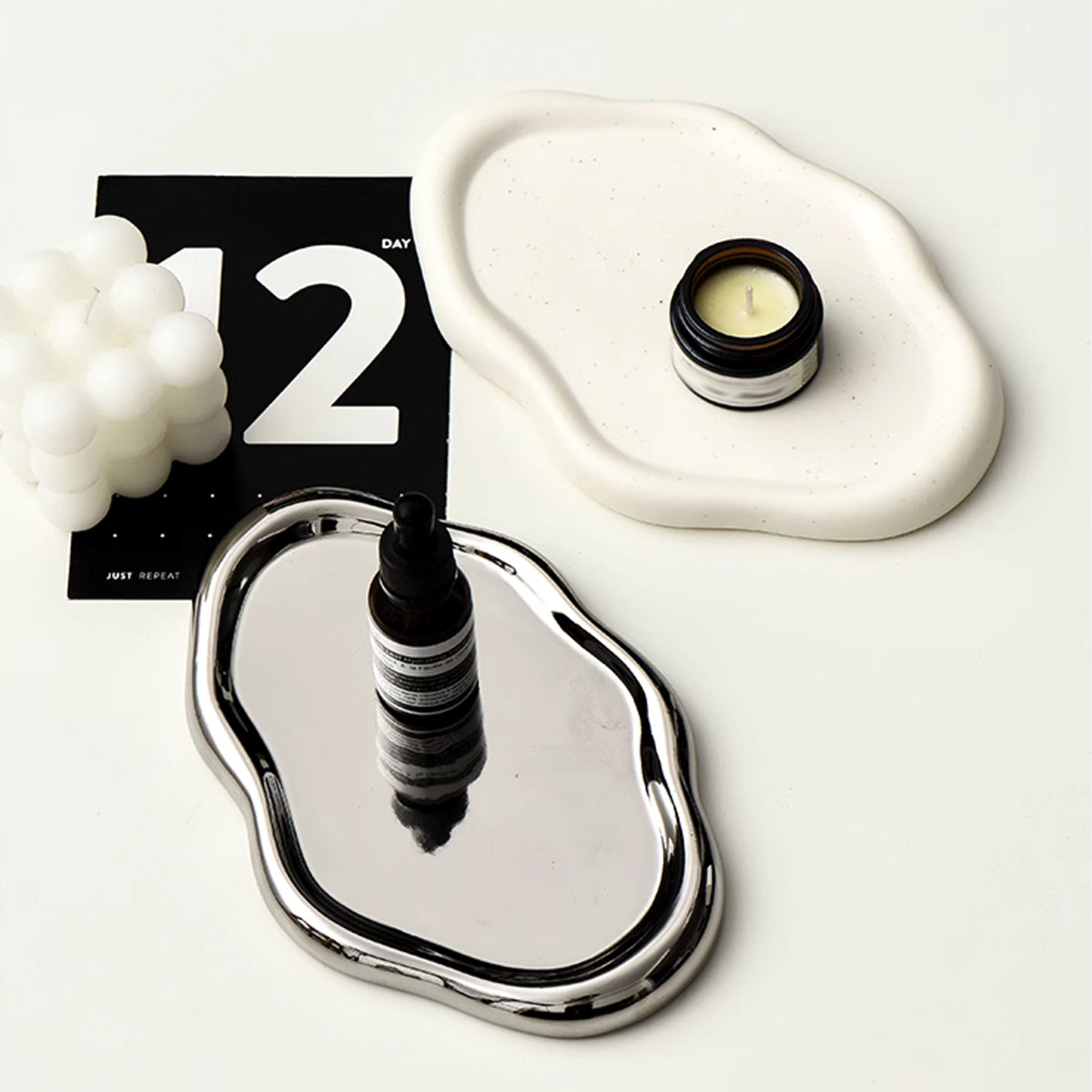 Fluid Ceramic Tray