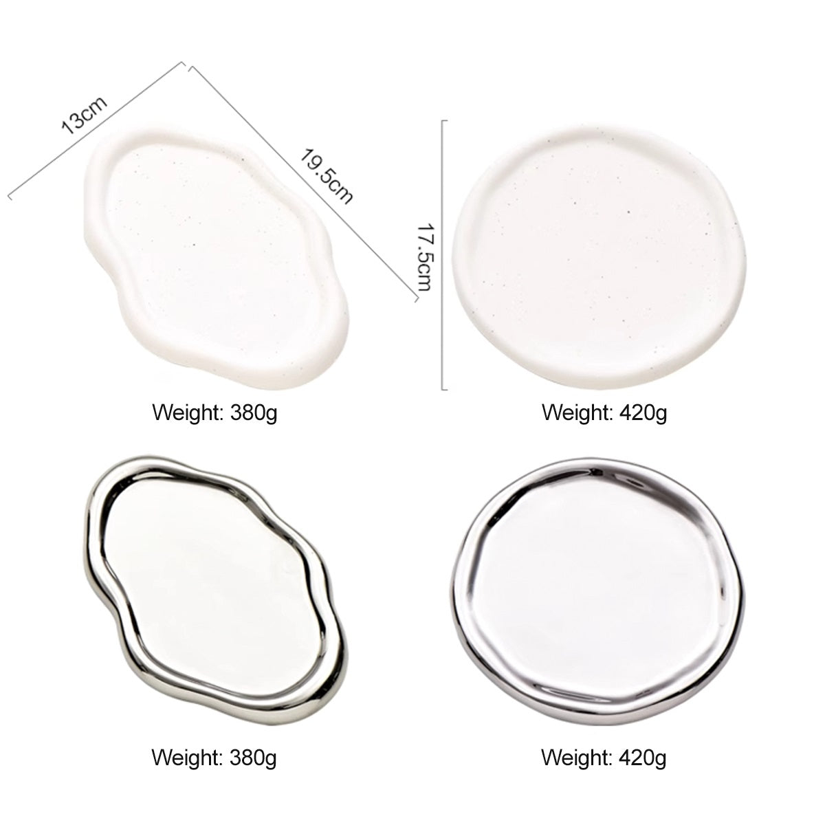 Fluid Ceramic Tray
