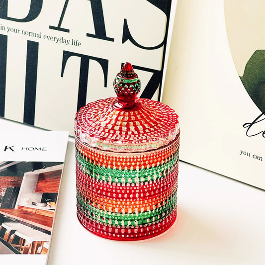 Vintage Candy-glow Color Glass Jar