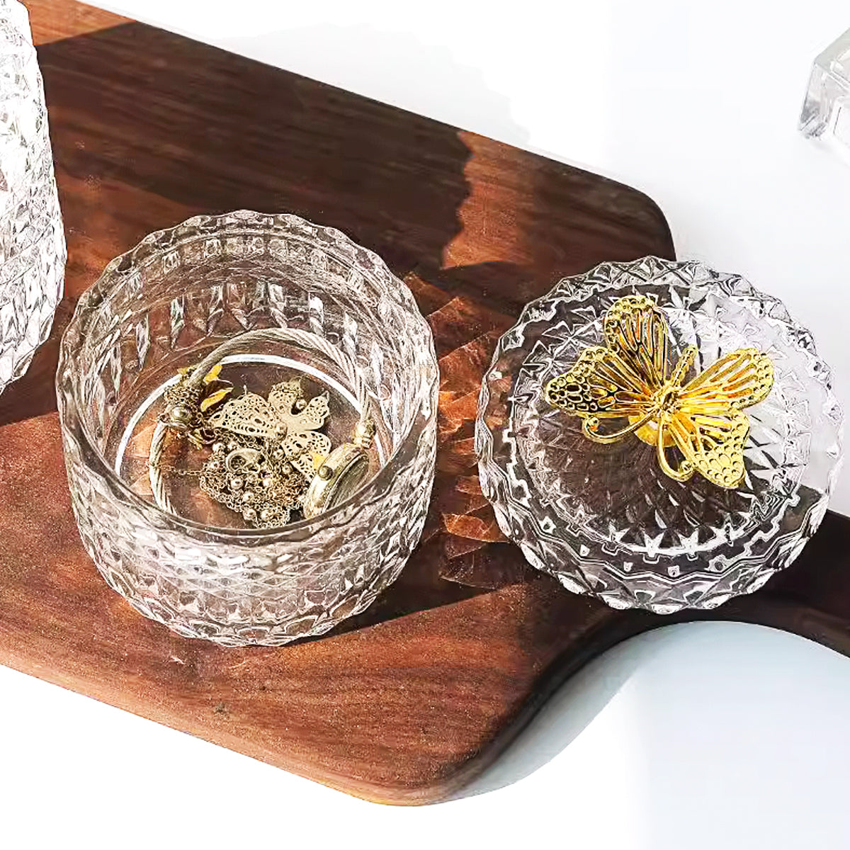 Butterfly Edition Embossed Glass Jar