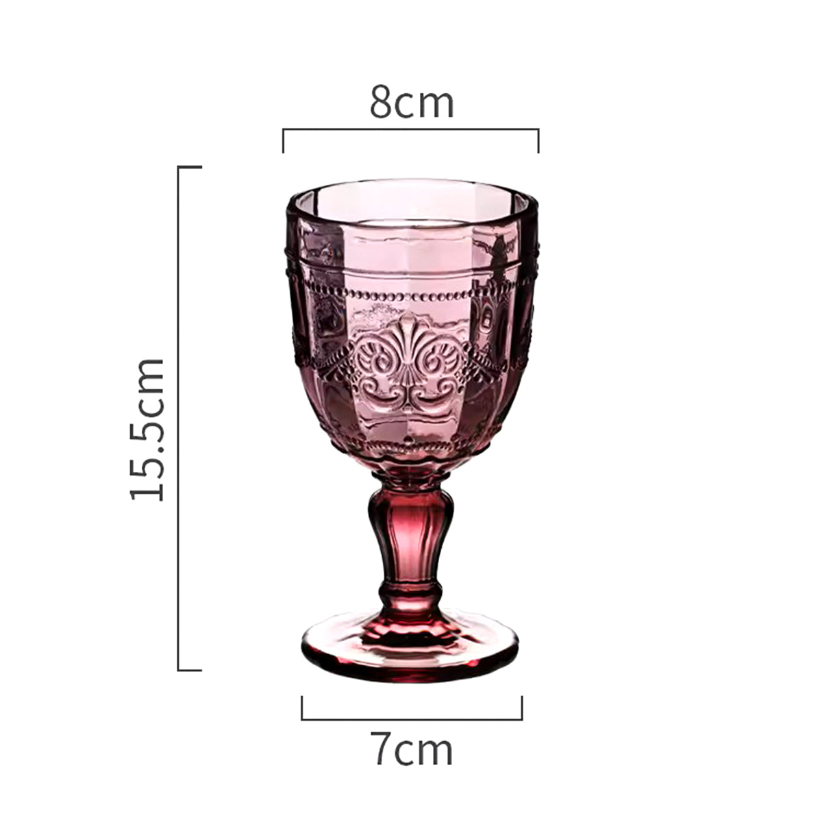 Elegant Violet Glasses (Set of 2)