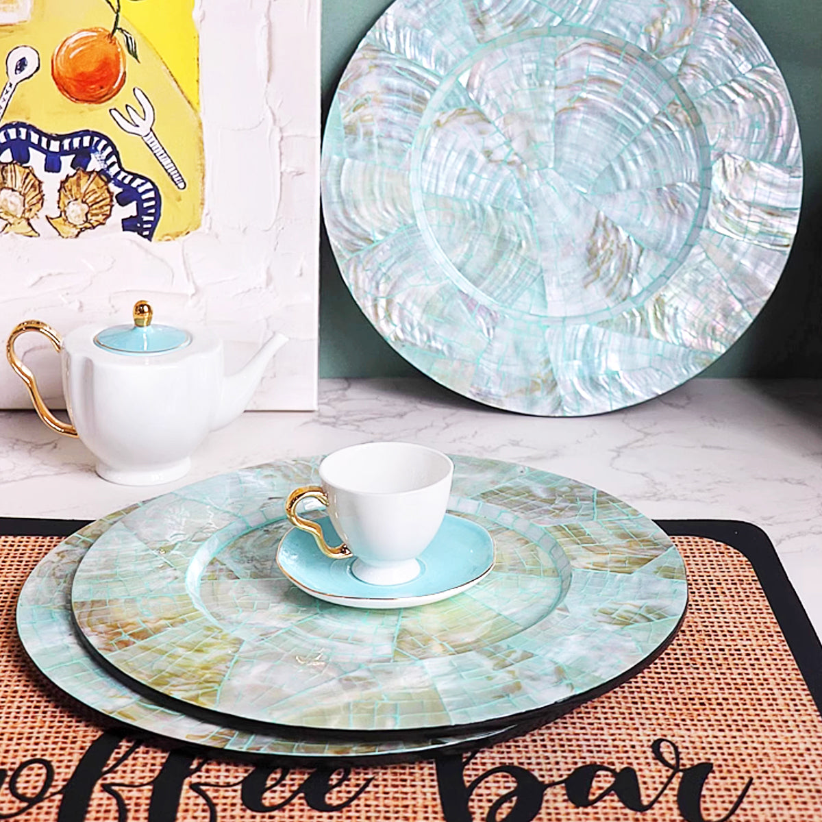 Mother-of-pearl Serving Plate