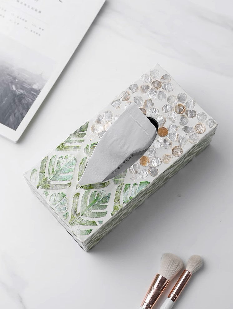 Mother-of-Pearl Tissue Box