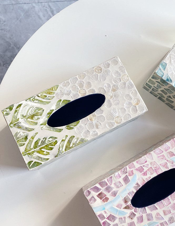 Mother-of-Pearl Tissue Box