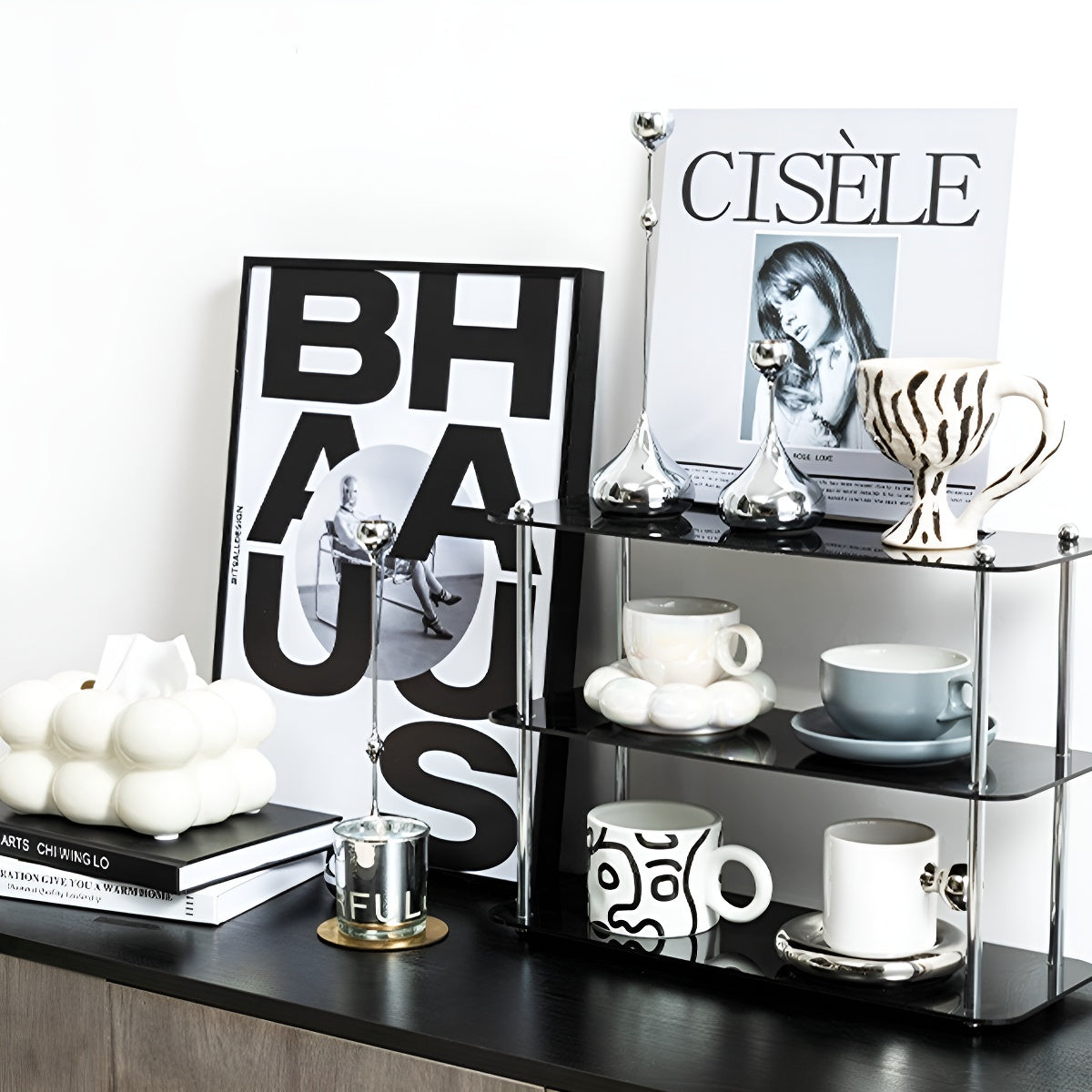 Large-Handle Graffiti Ceramic Mug