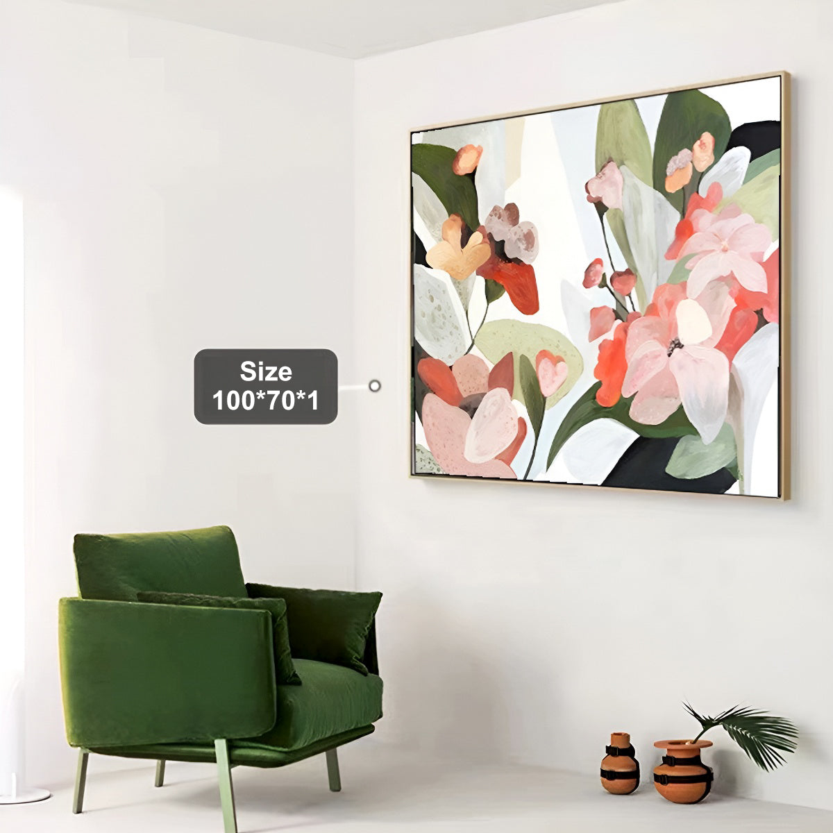 Vintage Decorative Oil Painting Flower