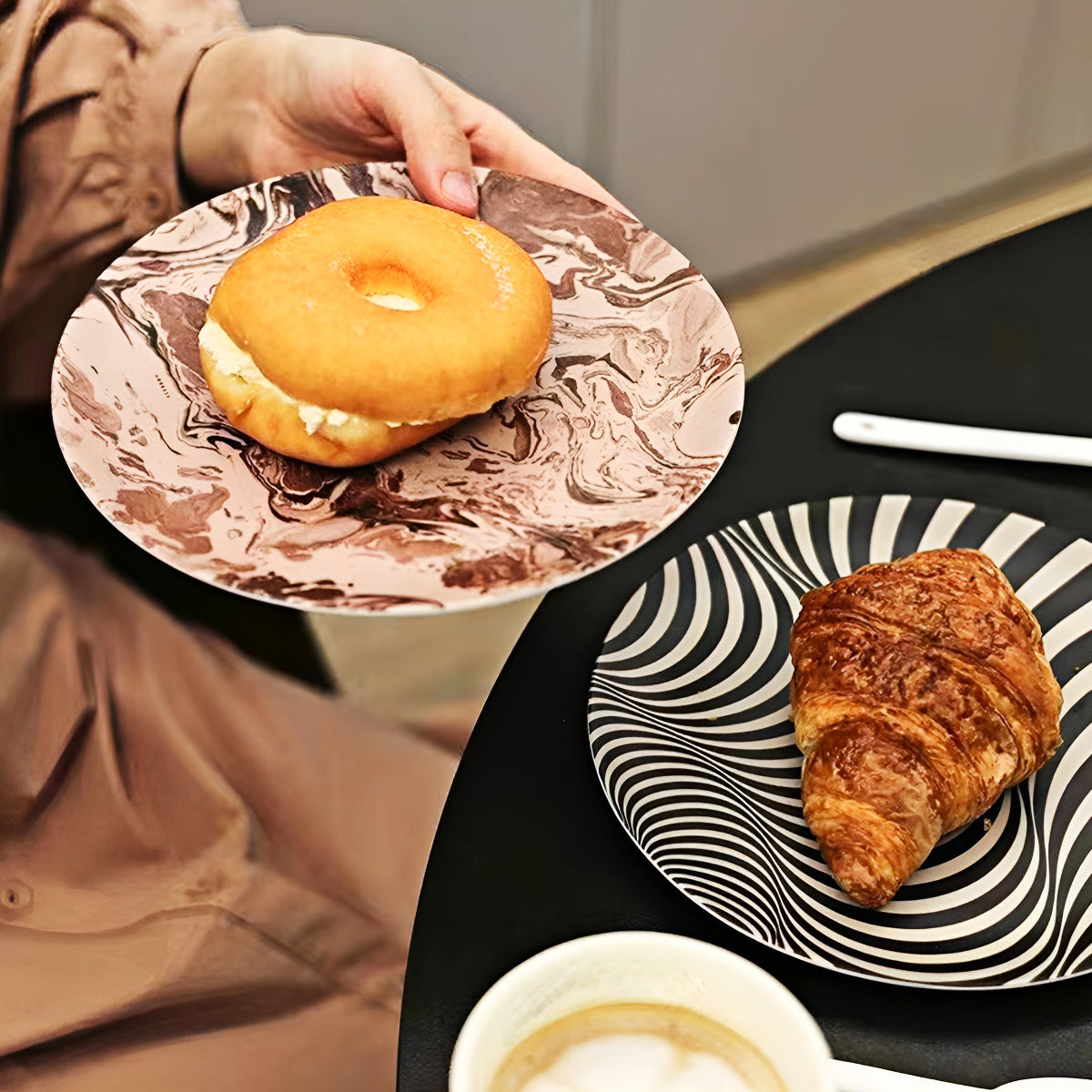 Bamboo Fiber 8-inch Serving Plate (Set of 3)