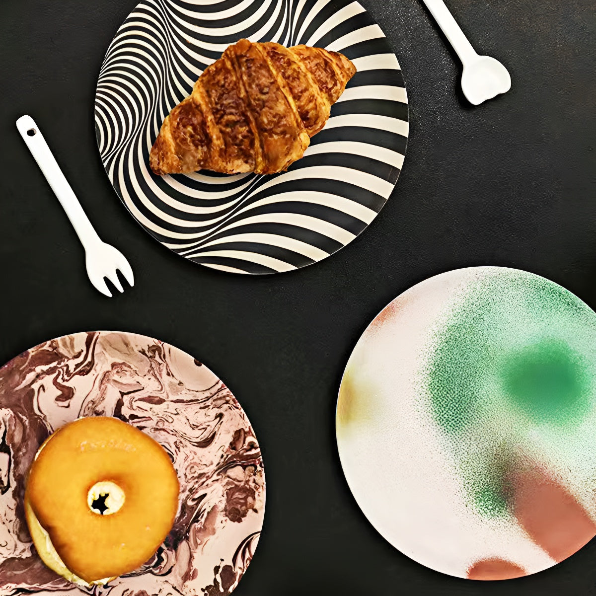 Bamboo Fiber 8-inch Serving Plate (Set of 3)