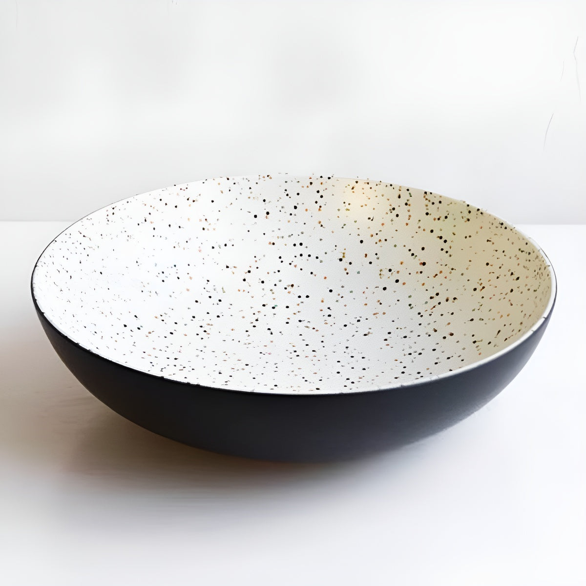 Speckled Matte Glazed Ceramic Plate & Bowl