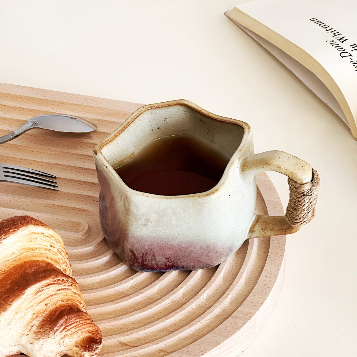 Irregular Vintage Kiln-Changed Ceramic Mug