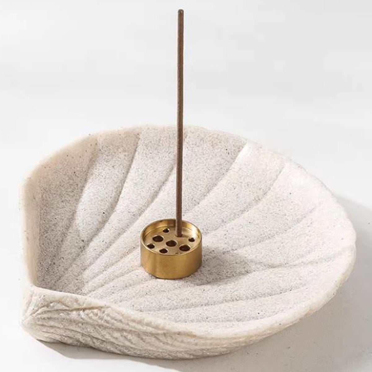 Resin Sculpted Seashell Decorative Organizer Tray