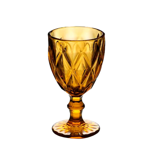 Amber Diamond Glass (Set of 2)