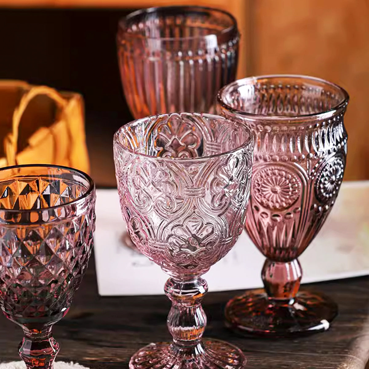 Violet Vintage Glass (Set of 2)