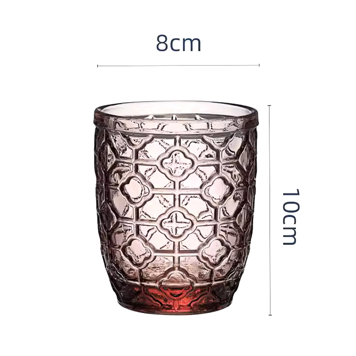 Ornate Violet Tumbler (Set of 4)