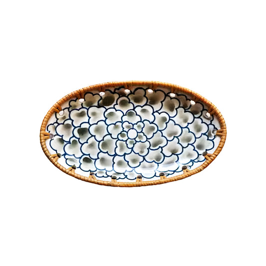 Floral Oval Tray