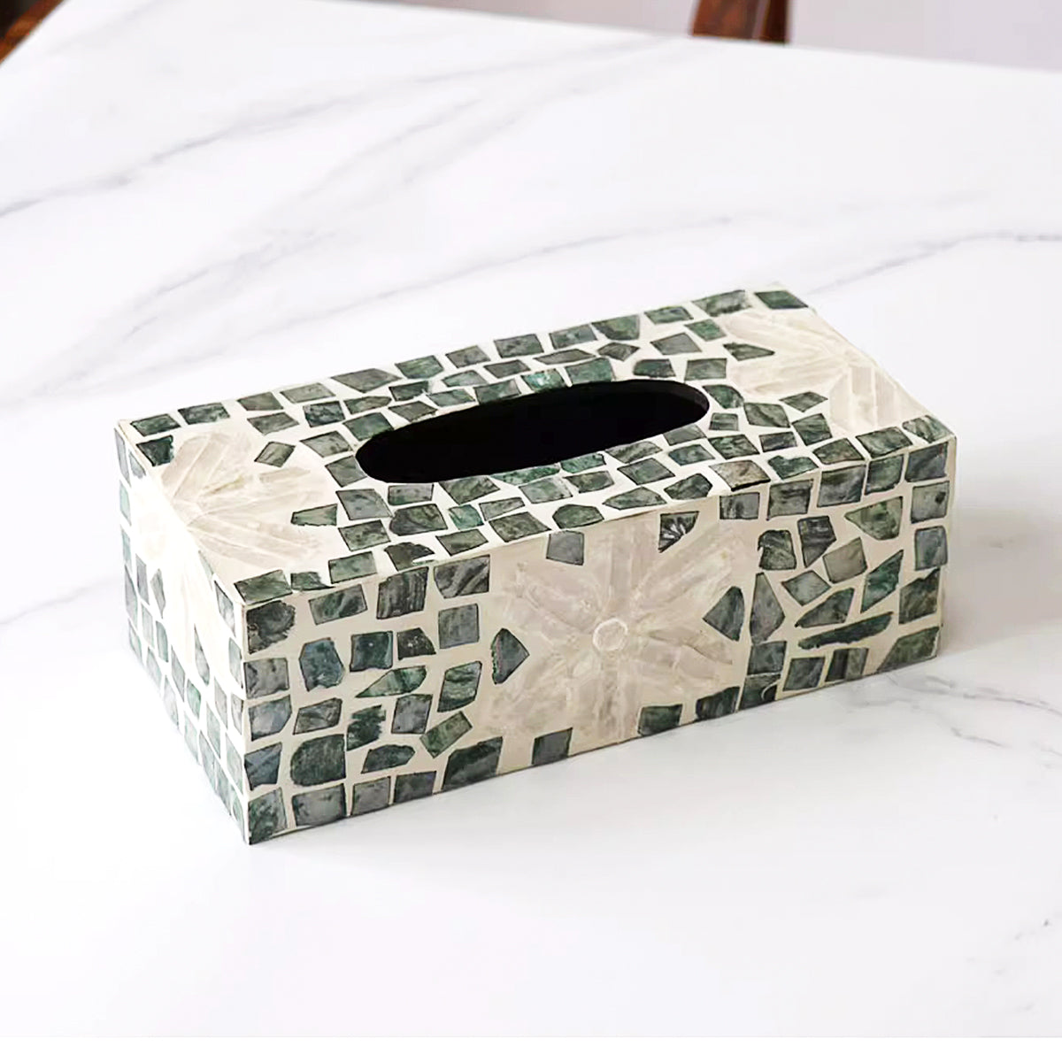 Mother-of-Pearl Tissue Box