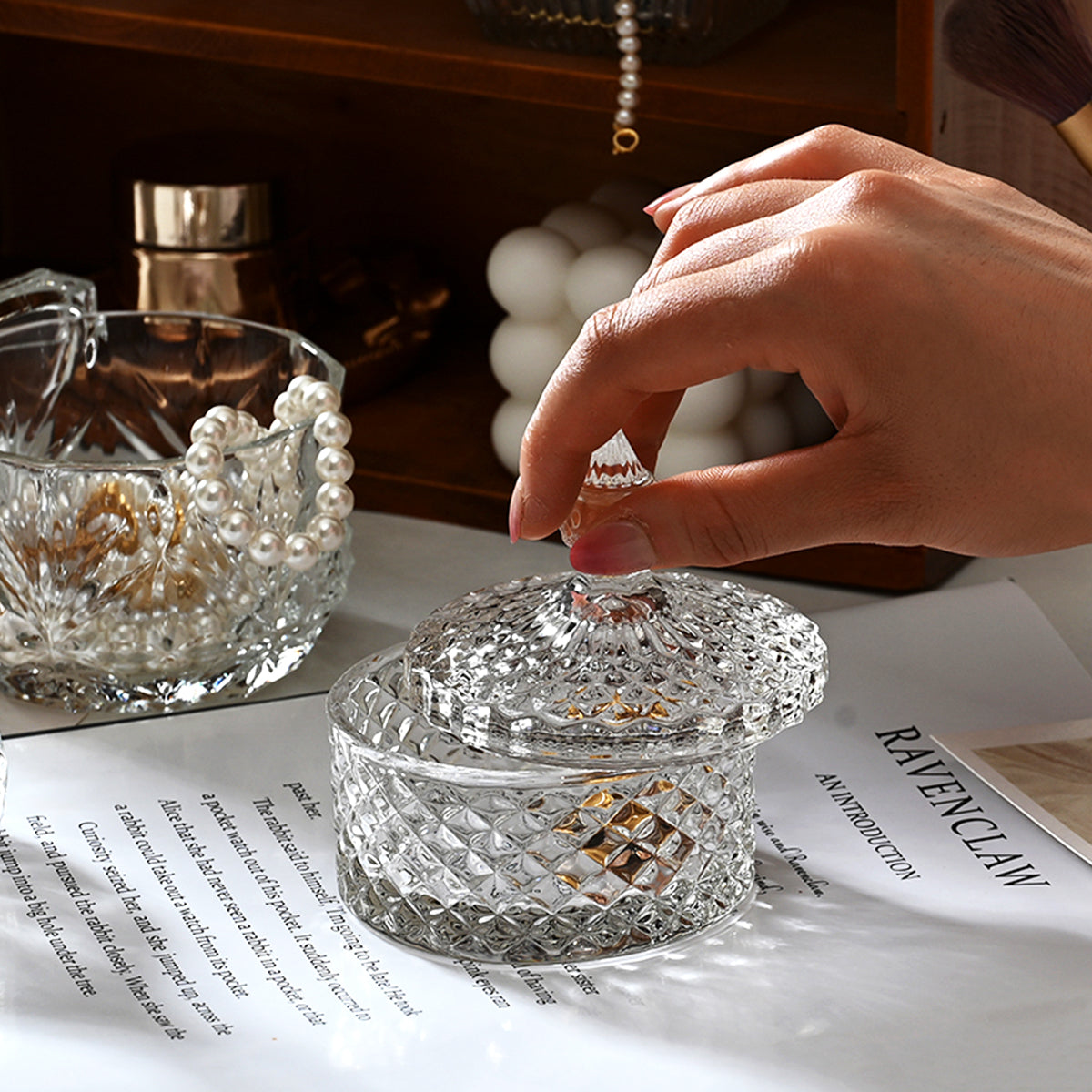 Mini Crystal Lidded Jar