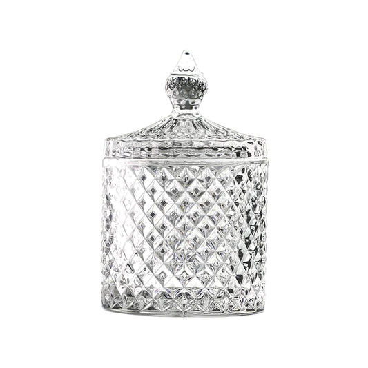 Small Crystal Lidded Jar