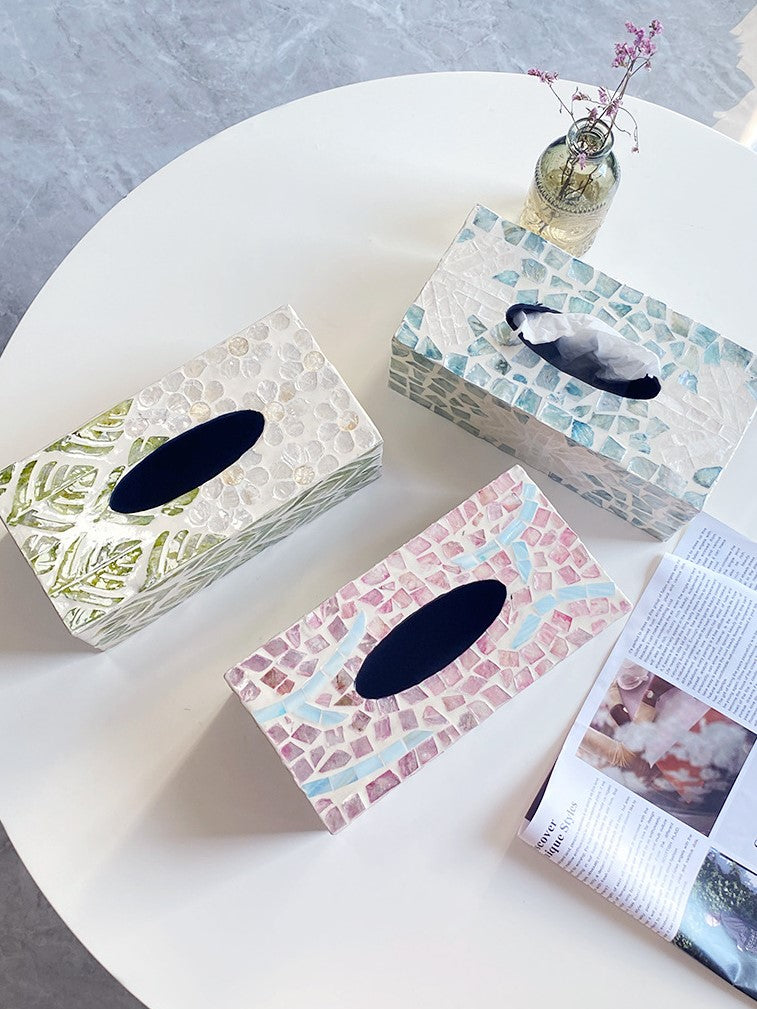 Mother-of-Pearl Tissue Box