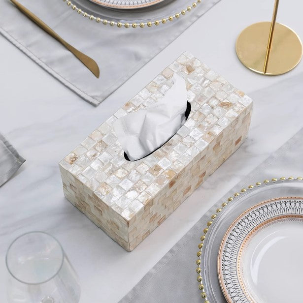 Mother-of-Pearl Tissue Box