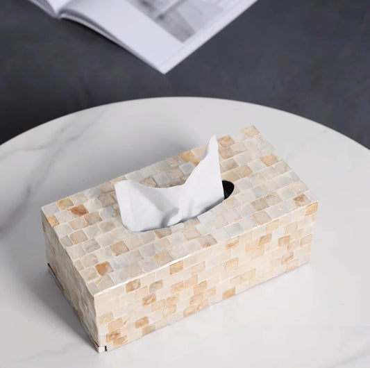 Mother-of-Pearl Tissue Box