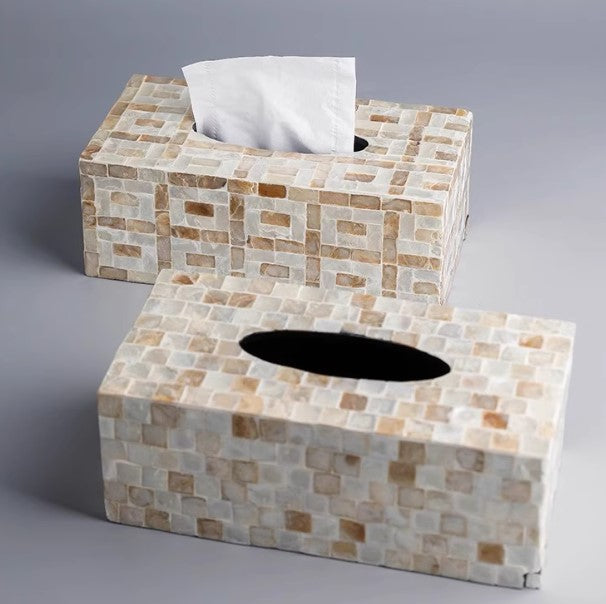 Mother-of-Pearl Tissue Box