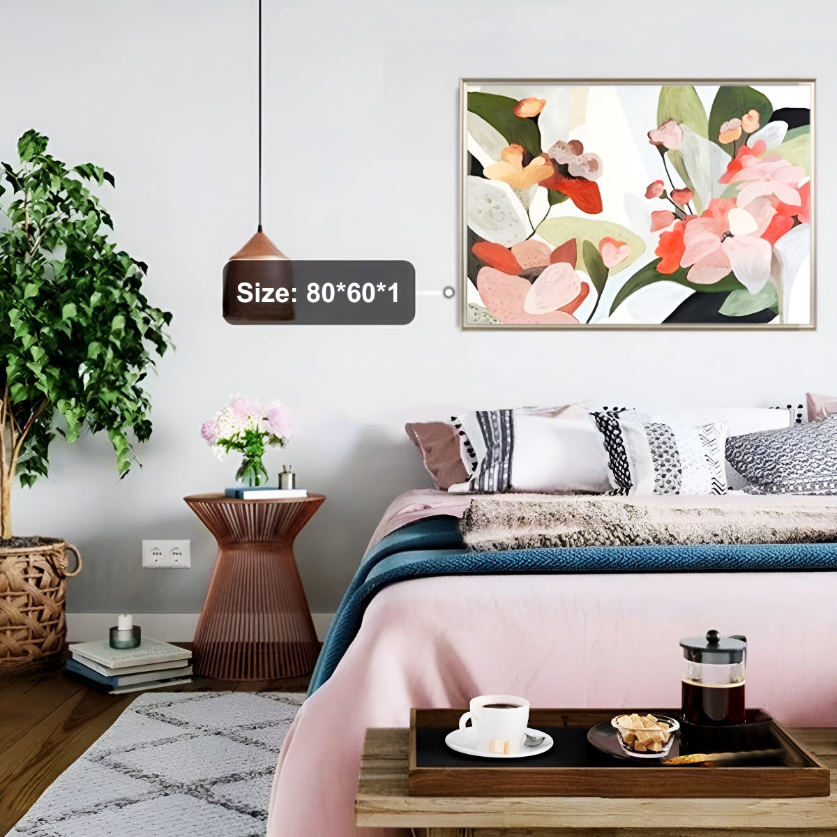 Vintage Decorative Oil Painting Flower