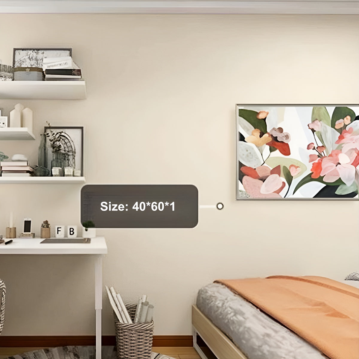 Vintage Decorative Oil Painting Flower