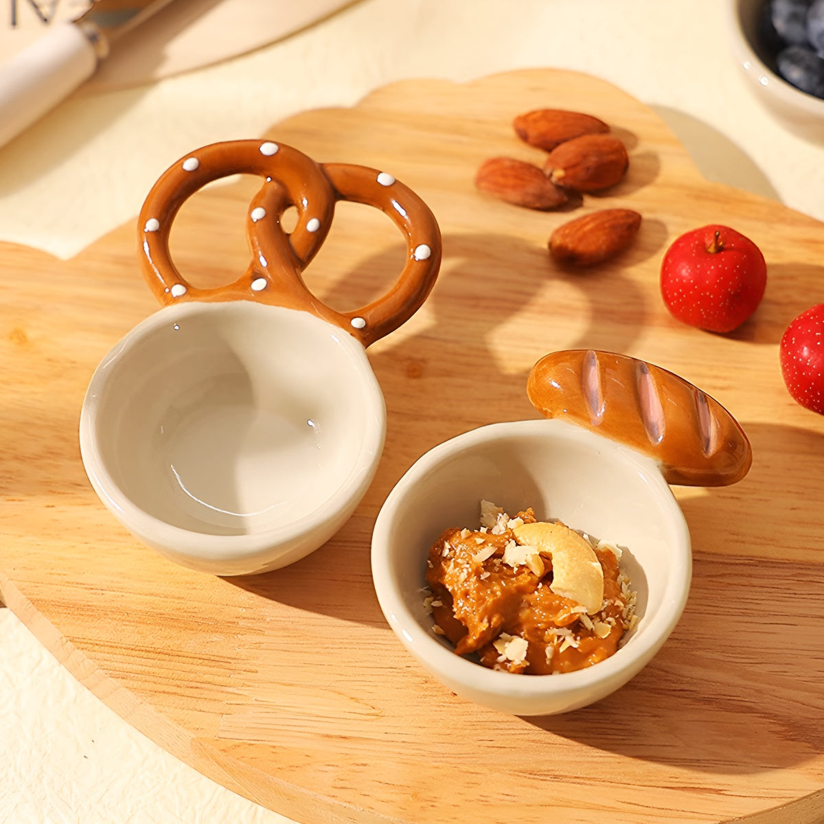 Bread Handle Ceramic Mini Bowls