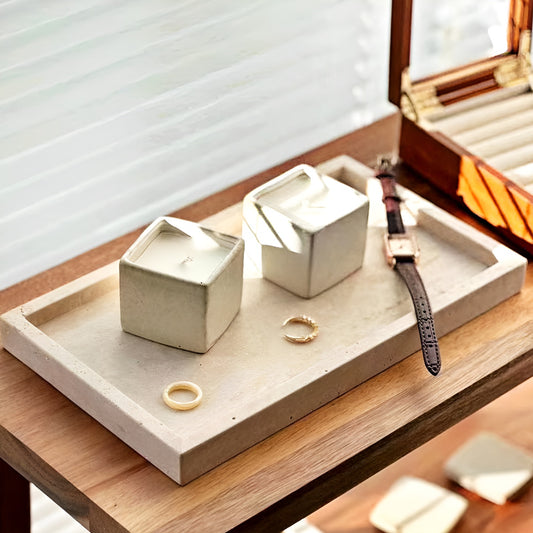 Travertine Rectangular Tray