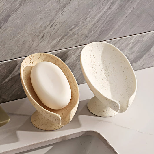 Travertine Lotus-Inspired Soap Dish