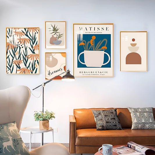 Botanicals Minimal Floral Wall Art Painting