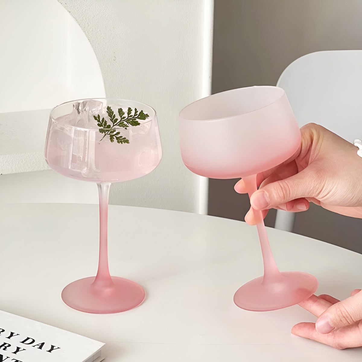 Pink French-Inspired Goblet