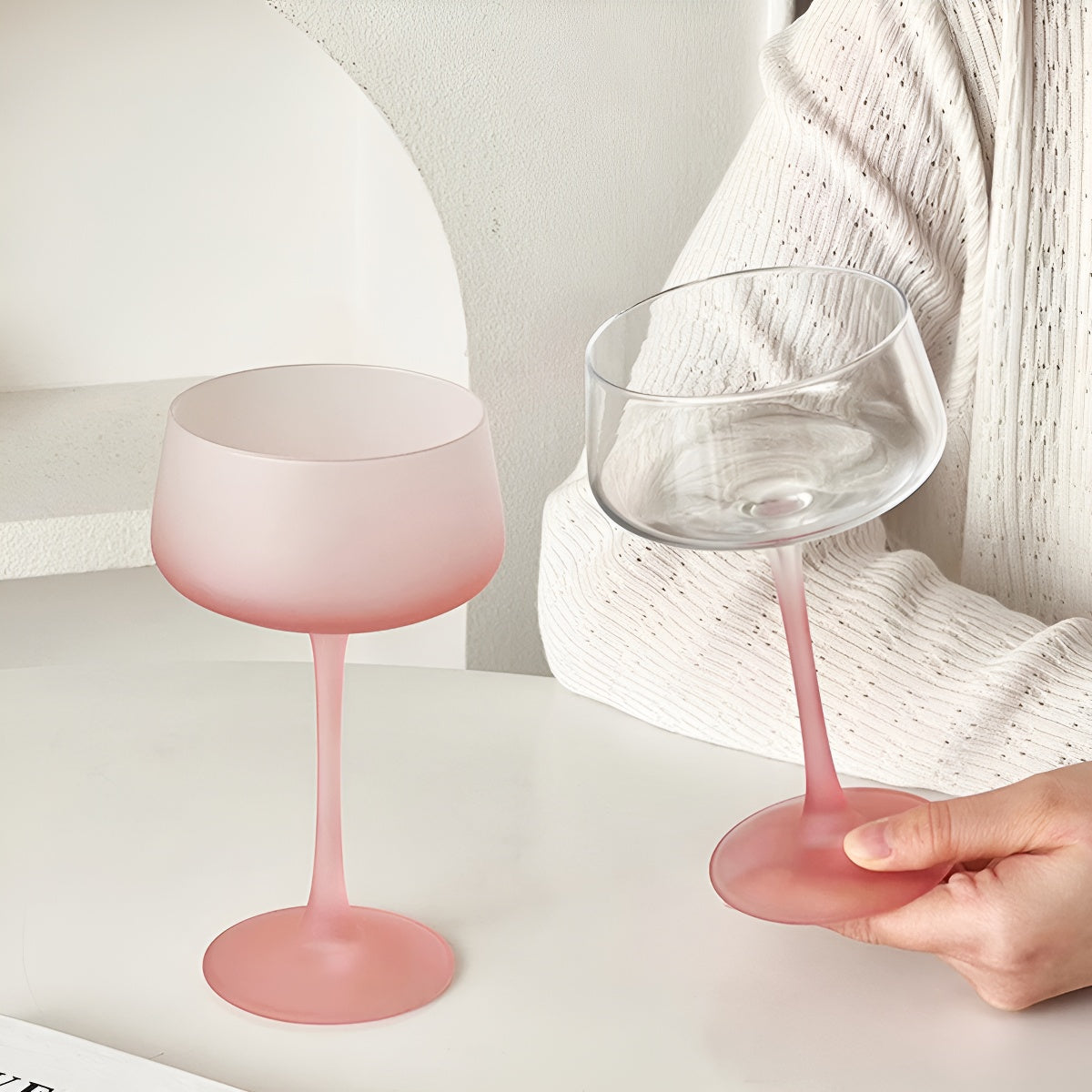Pink French-Inspired Goblet