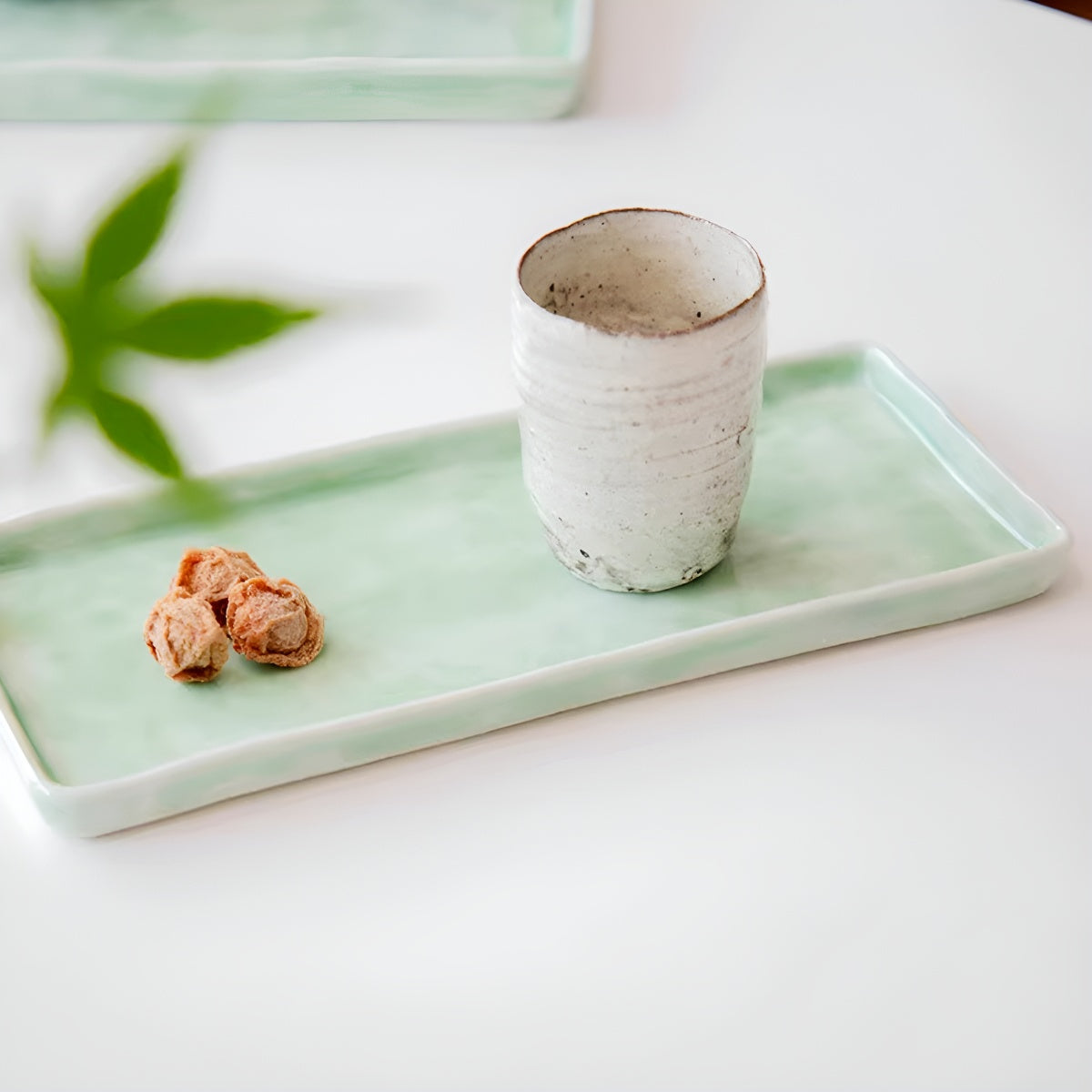 Green Ceramic Dinning Plate