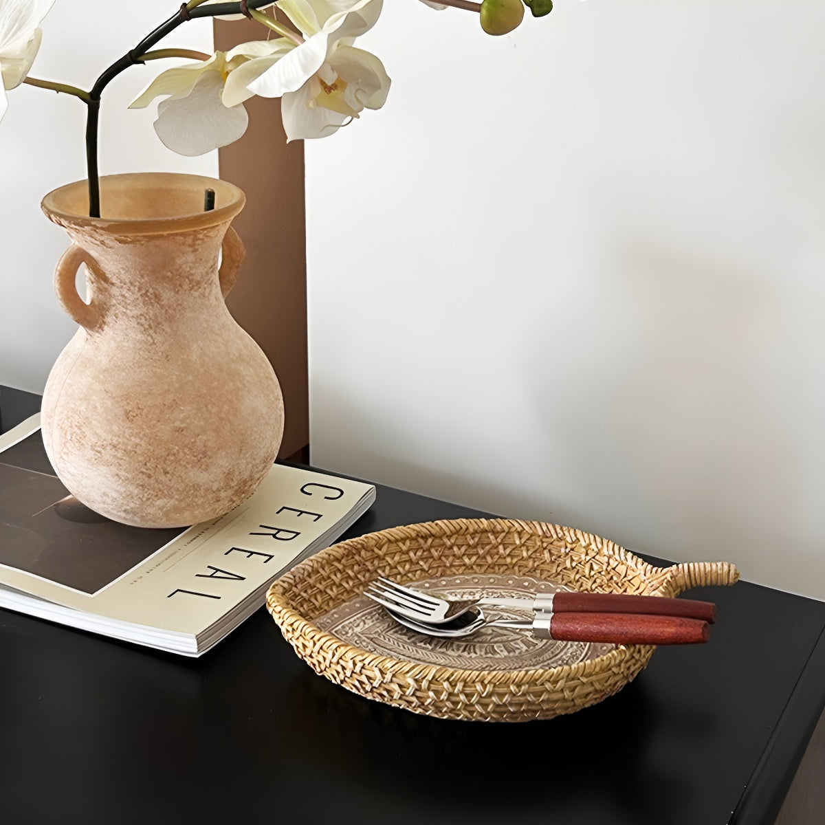 Handcrafted Leaf-Shaped Resin Tray