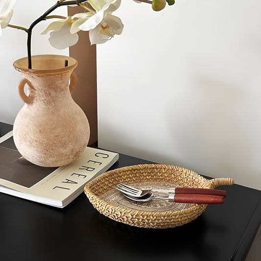 Handcrafted Leaf-Shaped Resin Tray