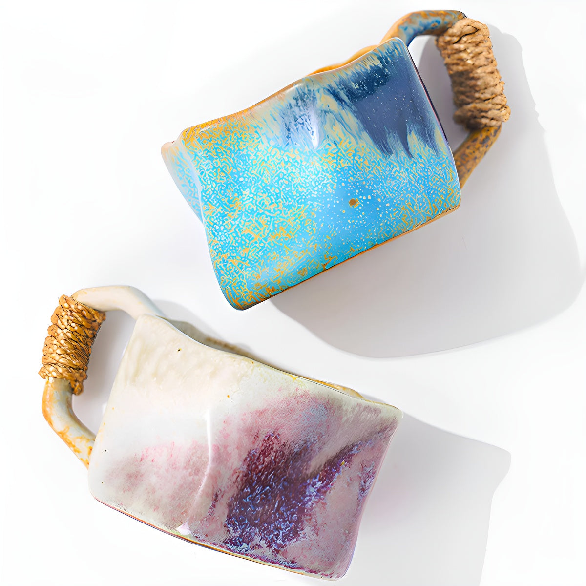 Irregular Vintage Kiln-Changed Ceramic Mug