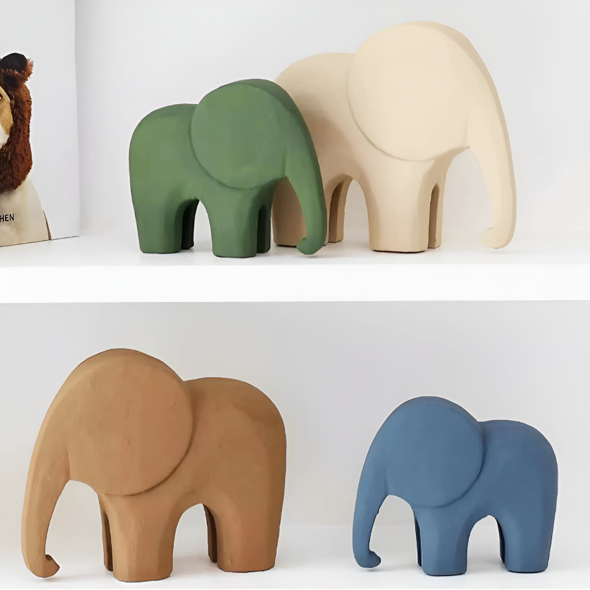 Handcrafted Wooden Elephant Figurine
