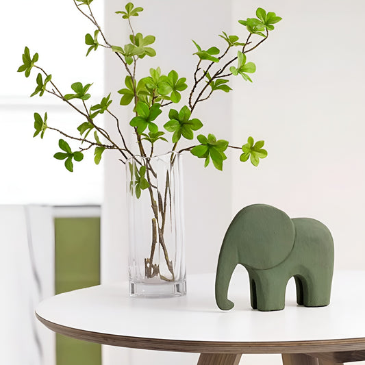 Handcrafted Wooden Elephant Figurine