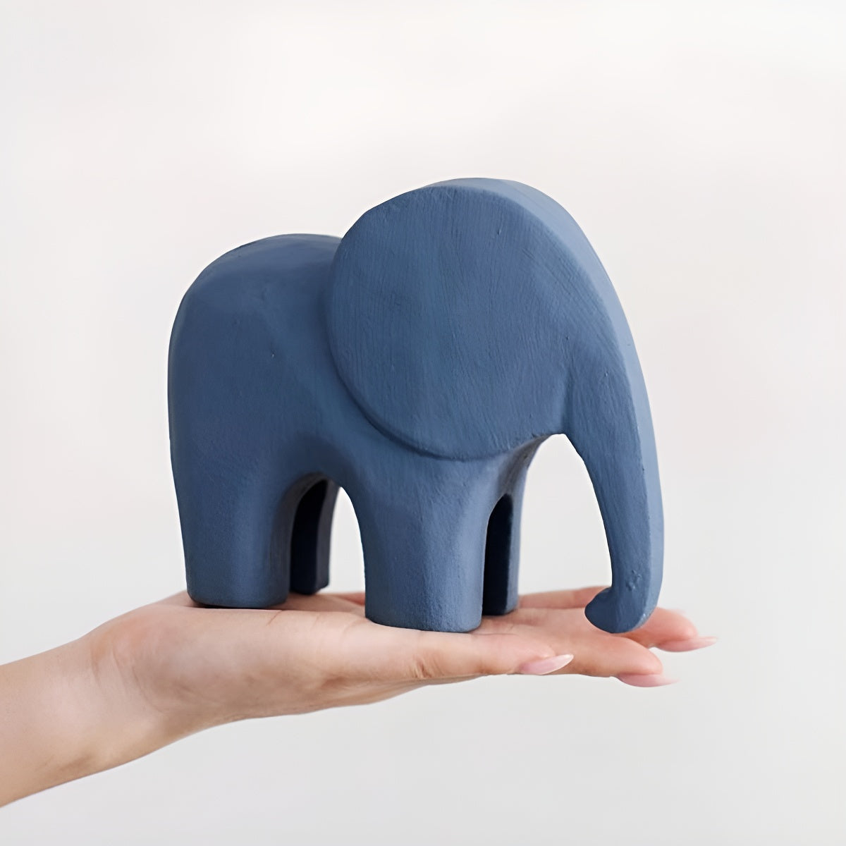 Handcrafted Wooden Elephant Figurine