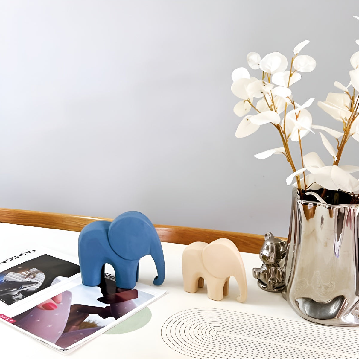 Handcrafted Wooden Elephant Figurine
