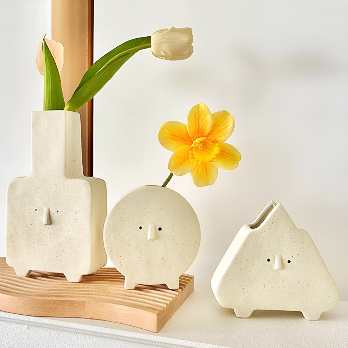Ceramic Playful Face Vase