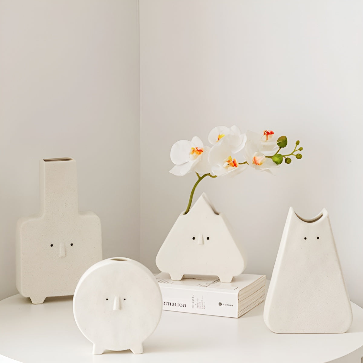 Ceramic Playful Face Vase