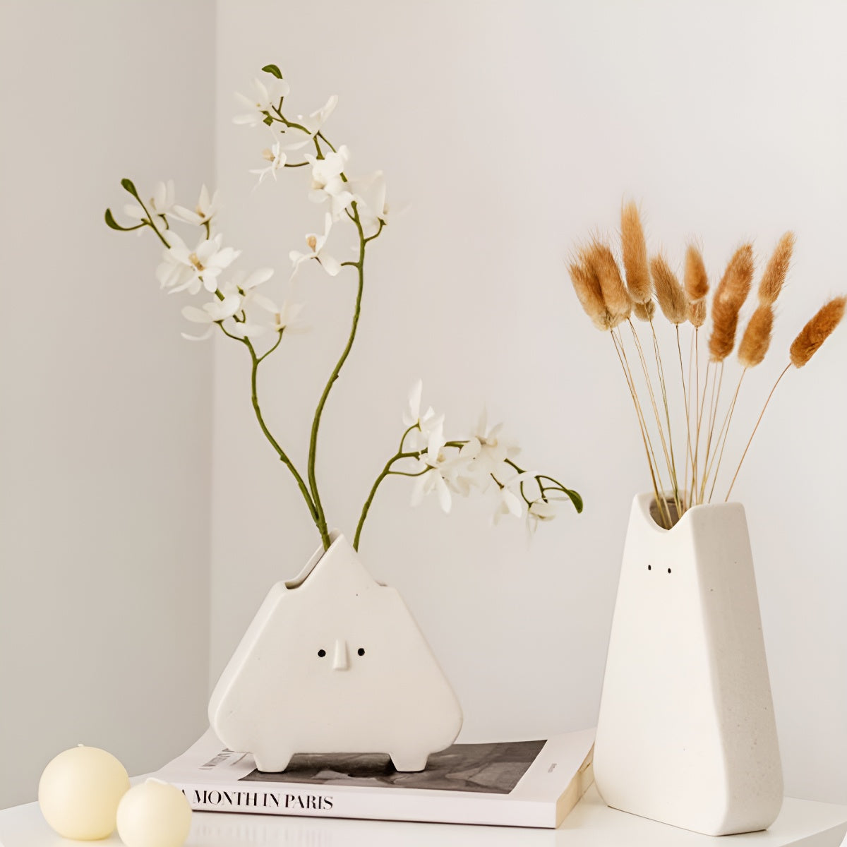 Ceramic Playful Face Vase