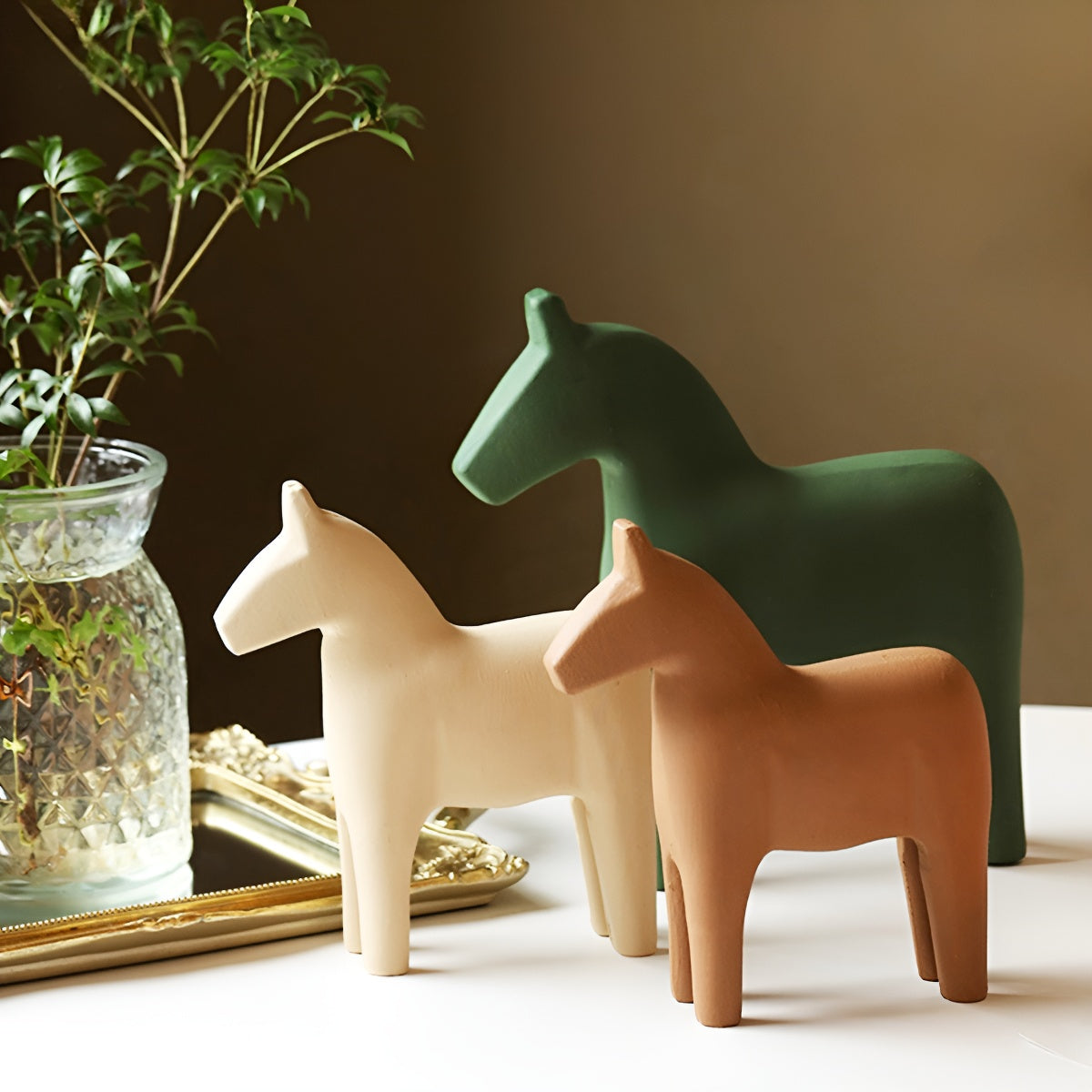Handcrafted Wooden Horse Figurine