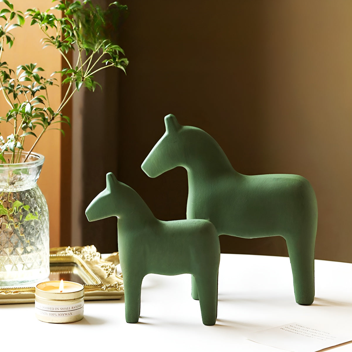 Handcrafted Wooden Horse Figurine