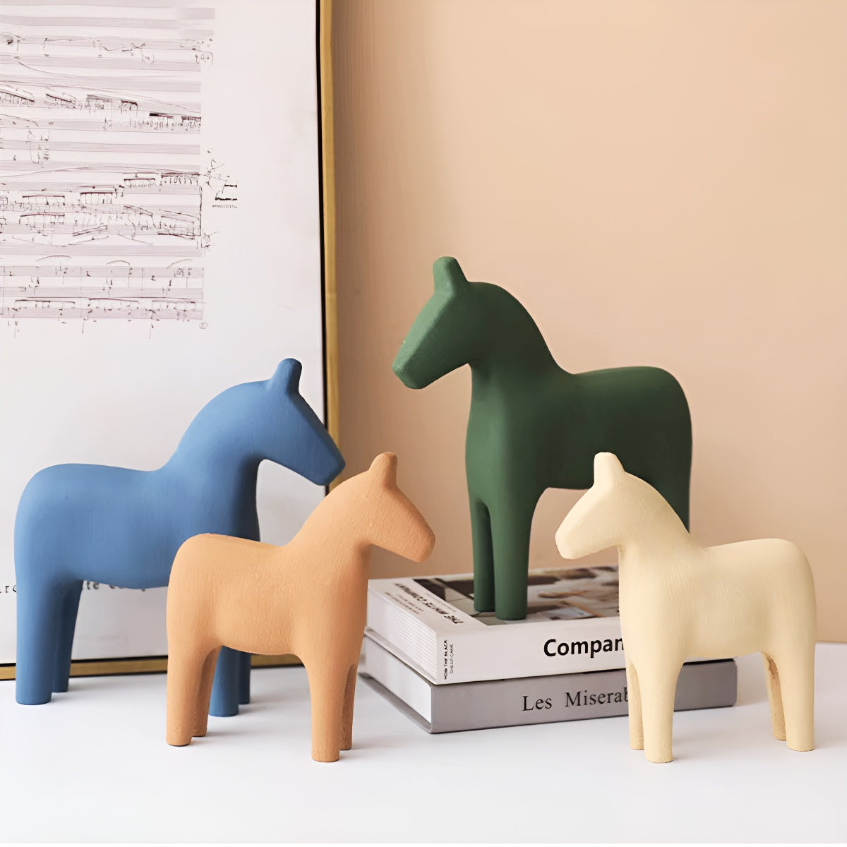 Handcrafted Wooden Horse Figurine