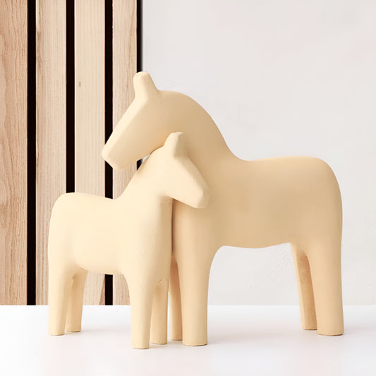 Handcrafted Wooden Horse Figurine