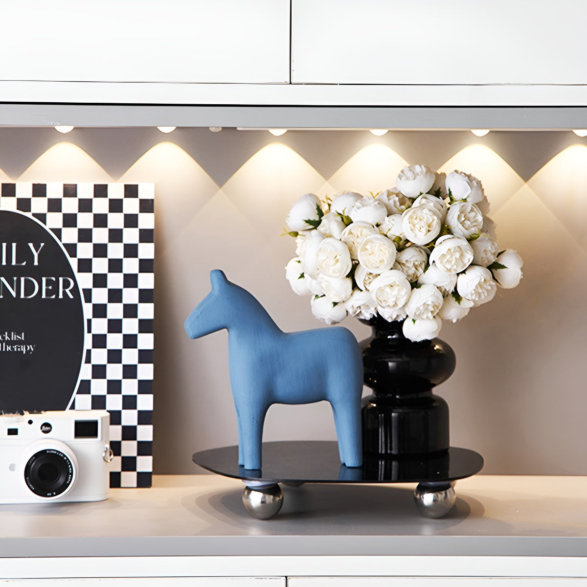 Handcrafted Wooden Horse Figurine